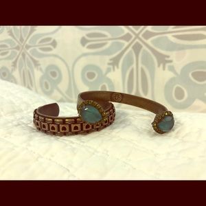 Loren Hope brass/heart cuff bracelet